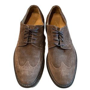 Vionic Bowery Bruno Wingtip Natural Alignment Loafer Brown Suede Lace Men’s 9